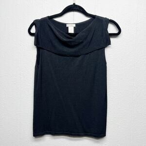 GNW Cowl Neck Office Workwear Career Business Party Womens Top Sz Large Stretch